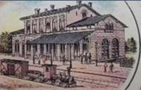 Bahnhof Litho von 1901