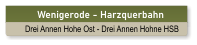 Wenigerode - Harzquerbahn Drei Annen Hohe Ost - Drei Annen Hohne HSB